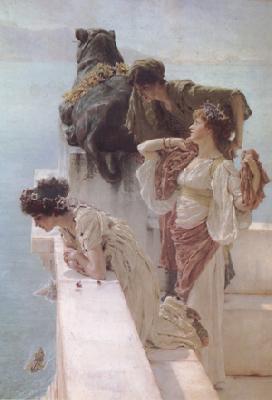 Alma-Tadema, Sir Lawrence Coign of Vantage (mk23) Sweden oil painting art